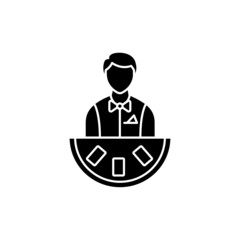 Stickman olor line icon. Pictogram for web page, mobile app, promo.