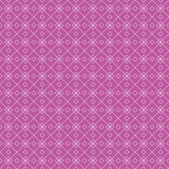 simple vector pixel art seamless pattern of minimalistic abstract rhombus ornate tile on mulberry color background