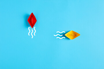 Business change, conflict, different paths, separation or competition