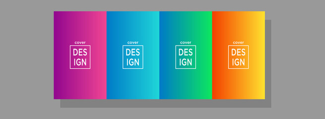 Abstract Vector illustration of bright color pattern background with gradient line texture for minimal dynamic cover design. Blue, pink, yellow