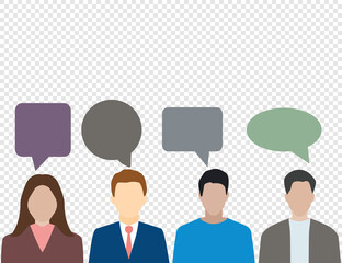 Feedback customer, opinion. Vector illustration. Flat design.