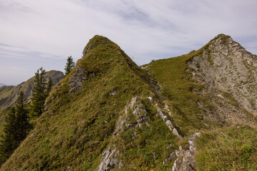 Amazing hiking day in the alps of Switzerland. Wonderful view over a beautiful lake called Brienzersee. What an amazing view.
