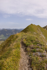 Amazing hiking day in the alps of Switzerland. Wonderful view over a beautiful lake called Brienzersee. What an amazing view.