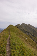 Amazing hiking day in the alps of Switzerland. Wonderful view over a beautiful lake called Brienzersee. What an amazing view.