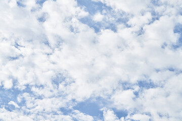 Beatiful blue sky with clouds on a sunny day