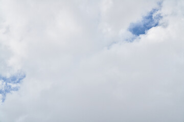 Beatiful blue sky with clouds on a sunny day