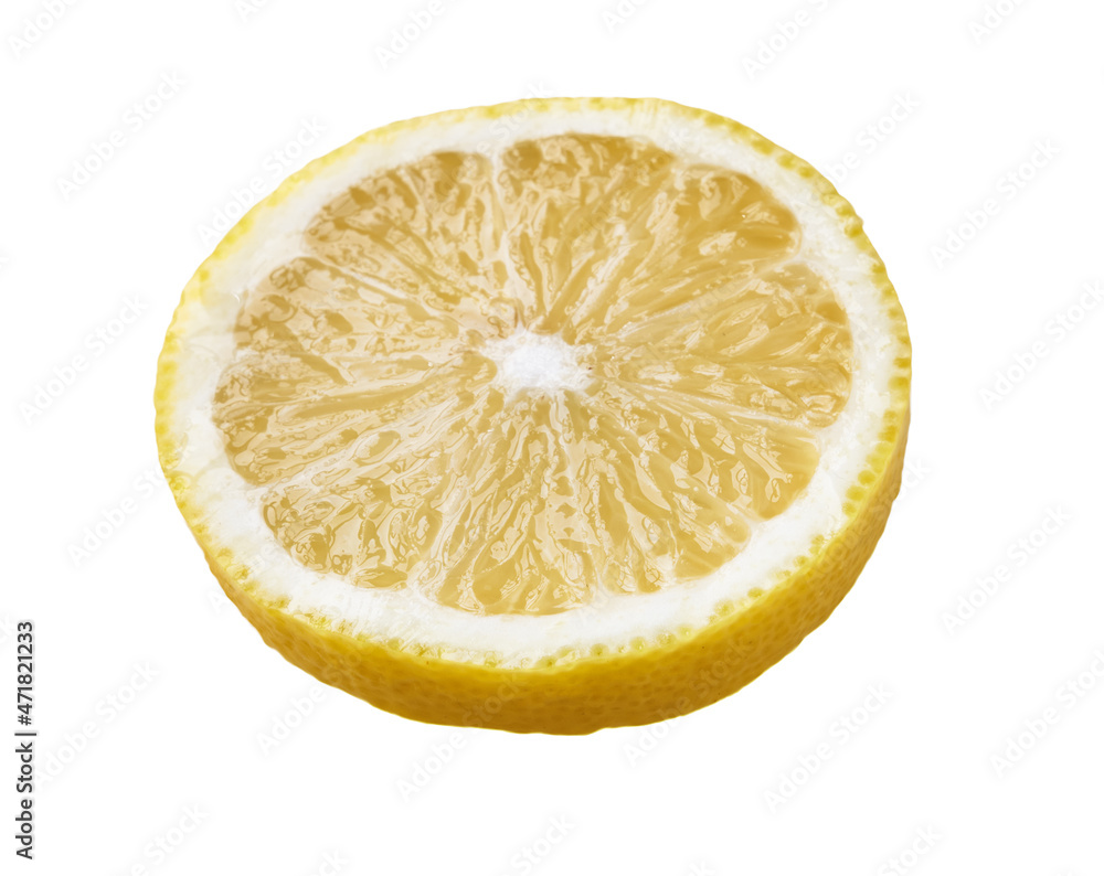 Canvas Prints slice of lemon isolated on a white background