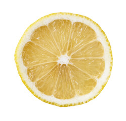  Slice of lemon isolated on a white background