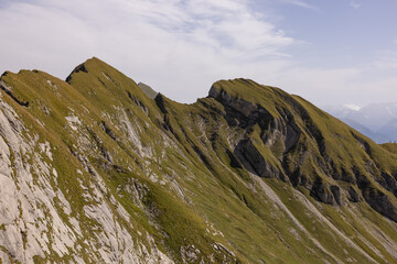 Amazing hiking day in the alps of Switzerland. Wonderful view over a beautiful lake called Brienzersee. What an amazing view.