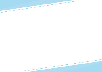 背景　縫い目　フレーム　水色