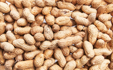 Bunch of peanuts with shell texture