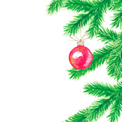 Christmas cards watercolor painting