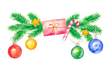 Christmas cards watercolor painting