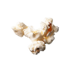  Single delicious salty popcorn isolated on a white background