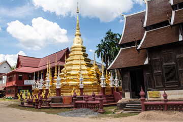 Within Wat Pan-Tao is a Buddhist temple in Chiang Mai province northern of Thailand.