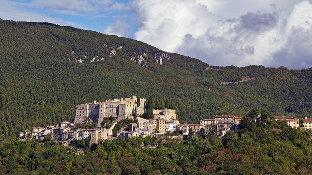 the village of Rocca Sinibalda