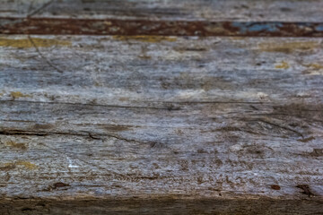 Rebord de vieille table en bois