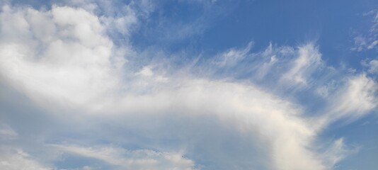 blue sky with clouds