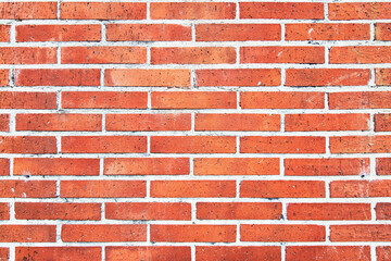 Obraz premium Brick wall texture with cracked tiles and cement. Classic brickwall surface background