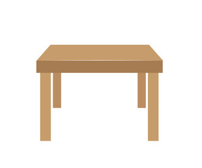 Coffee table on an isolated background. Symbol. Vector illustration.