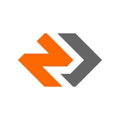 NJ or JN letter logo design, vector logo for business company