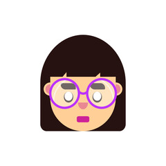 Cute Girl Gaming Cartoon Vector Icon Illustration. People Icon Concept Isolated Premium Vector. Flat Cartoon Style