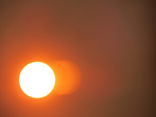 Hot sun causing global warming, heat wave and climate change