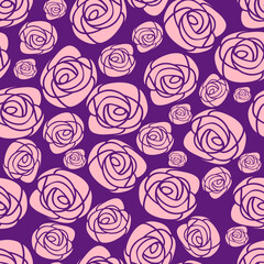 seamless pattern with roses