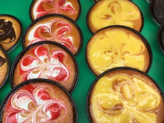 Tasty fresh cooking biscuits ready for eat 