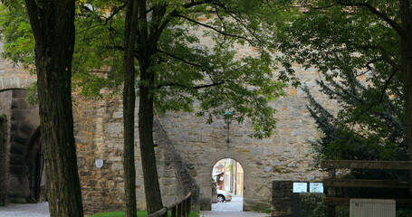 Germany, Bavaria, Rothenburg, fairy tale town, castle gate