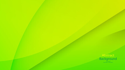 green and Yellow color background abstract art vector 