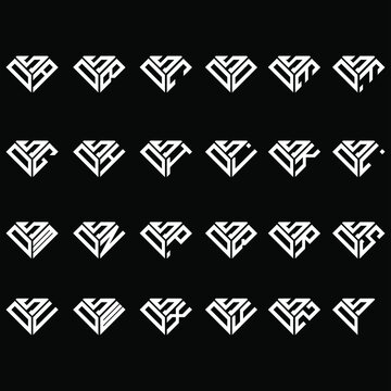 SDA to SDZ letter logo creative design, Multiple triple letter logo design