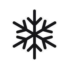 Obraz premium Simple geometric snowflake icon vector illustration, decorative element for Christmas and New year designs, greeting card and more