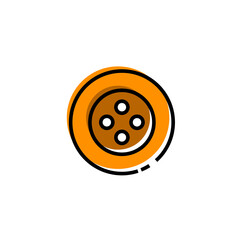 Clothes button icon design template illustration vector