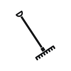 rake icon illustration isolated symbol