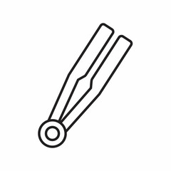 hair straightener icon illustration