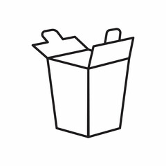take away food icon. simple outline take away food