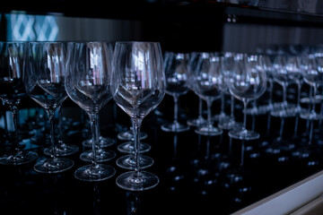  champagne glass, celebration, empty glass on the table