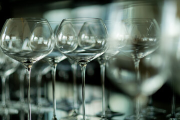  champagne glass, celebration, empty glass on the table