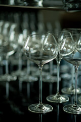 champagne glass, celebration, empty glass on the table