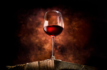 Wine in a large glass