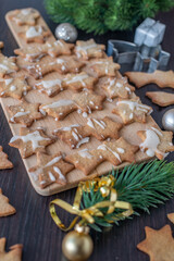 Christmas home made gingerbread cookies