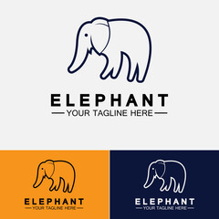 Fototapeta premium Elephant Logo Vector Illustrator Design Template