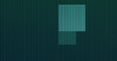 Render with green background from cubes and vertical stripes