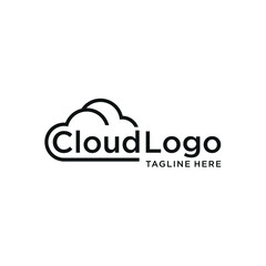 cloud logo design, web data service concepts and software