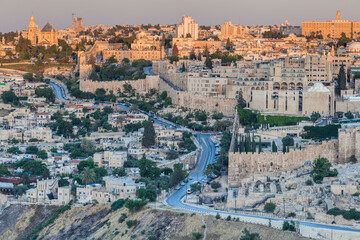 Nice panorama of the city of Jerusalem