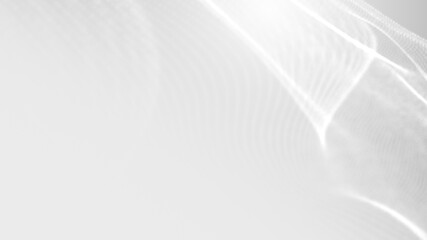 Dot white gray wave light technology texture background. Abstract big data digital concept. 3d rendering.