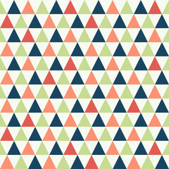 Fototapeta na wymiar Seamless pattern with colorful triangles