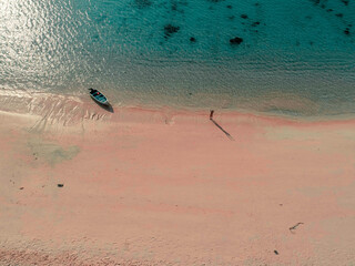 An Amazing view at Long Pink Beach from a bird's eye perspective