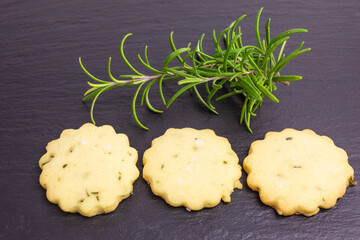 homemade rosemary butter shortbread biscuits